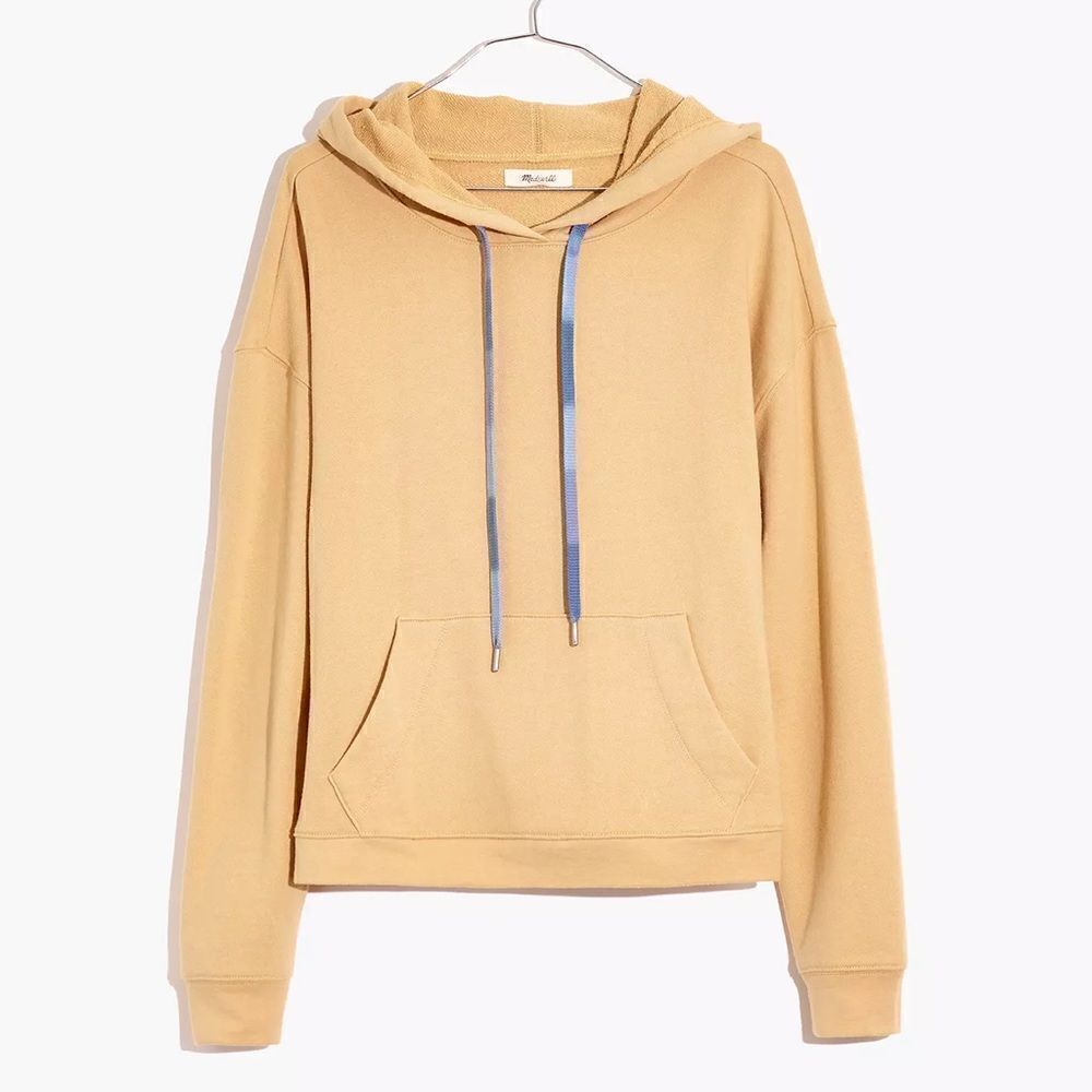 NWT Madewell dropped shoulder hoodie desert dune M - Picture 4 of 9
